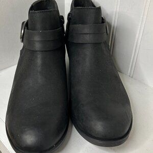 Clarks Womens Charlten Rae Black Chelsea Boots Size 8 (7776300)
